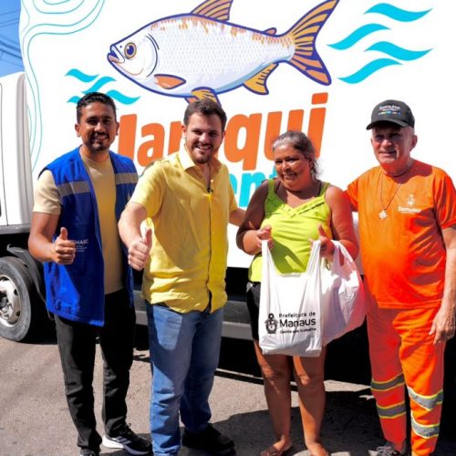“Jaraqui da Gente” chega ao Alvorada e prefeitura ultrapassa 60 toneladas de peixe distribuídas em Manaus