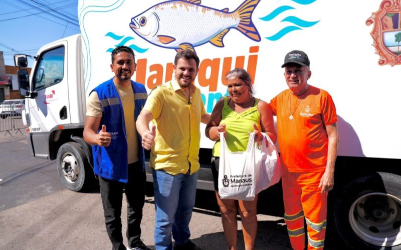 “Jaraqui da Gente” chega ao Alvorada e prefeitura ultrapassa 60 toneladas de peixe distribuídas em Manaus