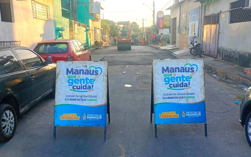 Programa Manaus que a Gente Cuida amplia obras de infraestrutura na zona Leste
